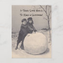 Recherche de vacances humour cartes postales Bonhomme de neige