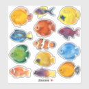 Search for kids fish stickers Tropical