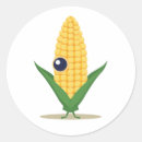Search for corn round stickers Illustration