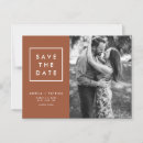 Search for boho holiday wedding save the dates Terracotta