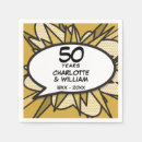 Search for 50th anniversary wedding napkins Fifty years