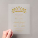Search for clear birthday invitations Mis quince