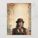 Recherche de steampunk vintage cartes postales Femme