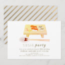 Search for sushi party invitations Watercolor