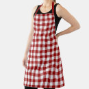 Search for red and white gingham aprons Buffalo check