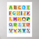 Search for animal alphabet kids posters Cartoon
