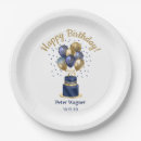 Search for 75th birthday paper plates Gold
