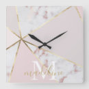 Search for rose gold clocks Metallic