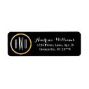 Search for black and gold glitter return address labels Sparkle