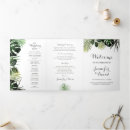 Search for trifold wedding programs Watercolor