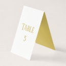 Search for folded table cards Gold
