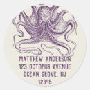 Search for octopus return address labels Nautical