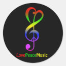 Search for peace love music stickers Retro