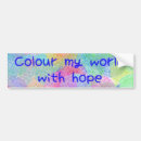 Search for my world bumper stickers Colour