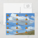 Recherche de cerf volant cartes postales Rouge