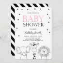 Search for zoo baby girl shower invitations Pink