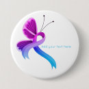 Search for blue ribbon buttons Butterfly