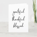 Search for thankful grateful blessed cards Modern typography
