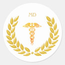 Search for gold caduceus stickers Graduation