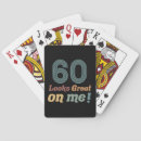 Search for 60th birthday playing cards Humour