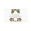 Search for mistletoe return address labels Greenery