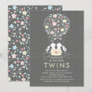 Search for hot air balloon baby shower invitations Bunny