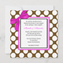 Search for polka dot square wedding invitations Pink