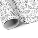 Search for monochrome wrapping paper Cute