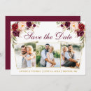 Search for red wedding save the dates Watercolor burgundy floral