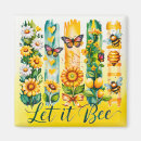 Recherche de de tournesol refrigérateur magnets Nature