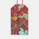 Search for gold christmas gift tags Poinsettia
