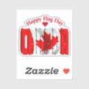 Search for maple leaf flag stickers Montreal