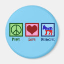 Recherche de democrates magnets Bleu vote
