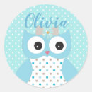 Search for cute owl art stickers Blue