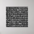 Search for ancient symbols posters Alphabet