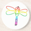 Search for dragonfly coasters Rainbow