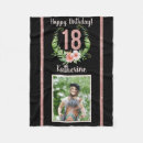 Search for name birthday blankets Rose gold