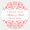 Search for red swirl stickers Red and white