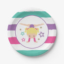 Search for gymnastics birthday plates Pink