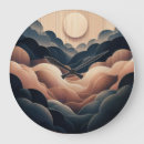 Recherche de art abstrait horloges Orange