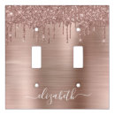 Search for light switch covers rose gold