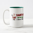 Search for funny elf mugs Santa