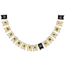 Search for black and gold bunting flags Congrats
