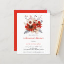 Search for red rehearsal dinner invitations Botanical