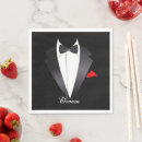 Search for tuxedo napkins Bachelor party