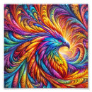 Recherche de oiseau abstrait posters Vibrant