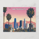 Recherche de ville los angeles cartes postales Rétro