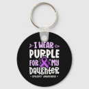 Search for epilepsy purple ribbon keychains Chronic illness