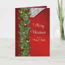 Search for musical notes christmas cards Red