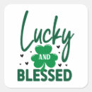 Recherche de shamrock irlandais autocollants Heureux